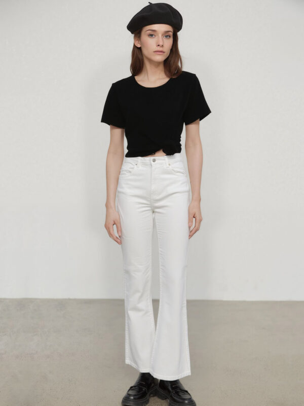 pantaloni donna bianchi 2